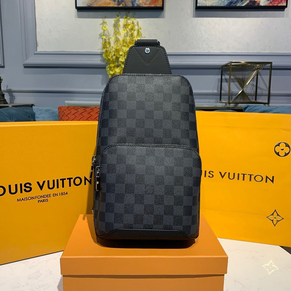 Louis Vuitton Avenue Sling Bag Damier Graphite Canvas For Men, Bags, Shoulder And Crossbody Bags 12.2in/31cm Louis Vuitton N41719