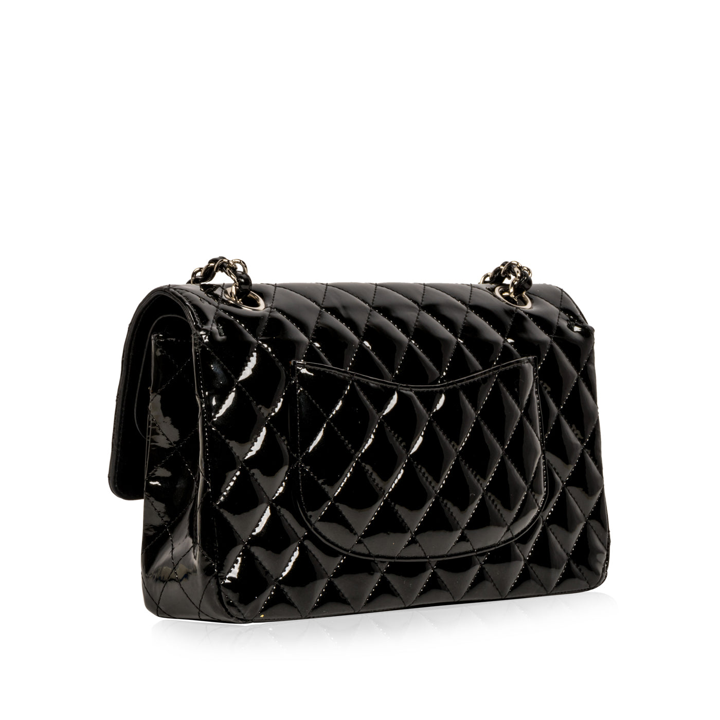 Classic Flap Bag - Medium - Patent Black
