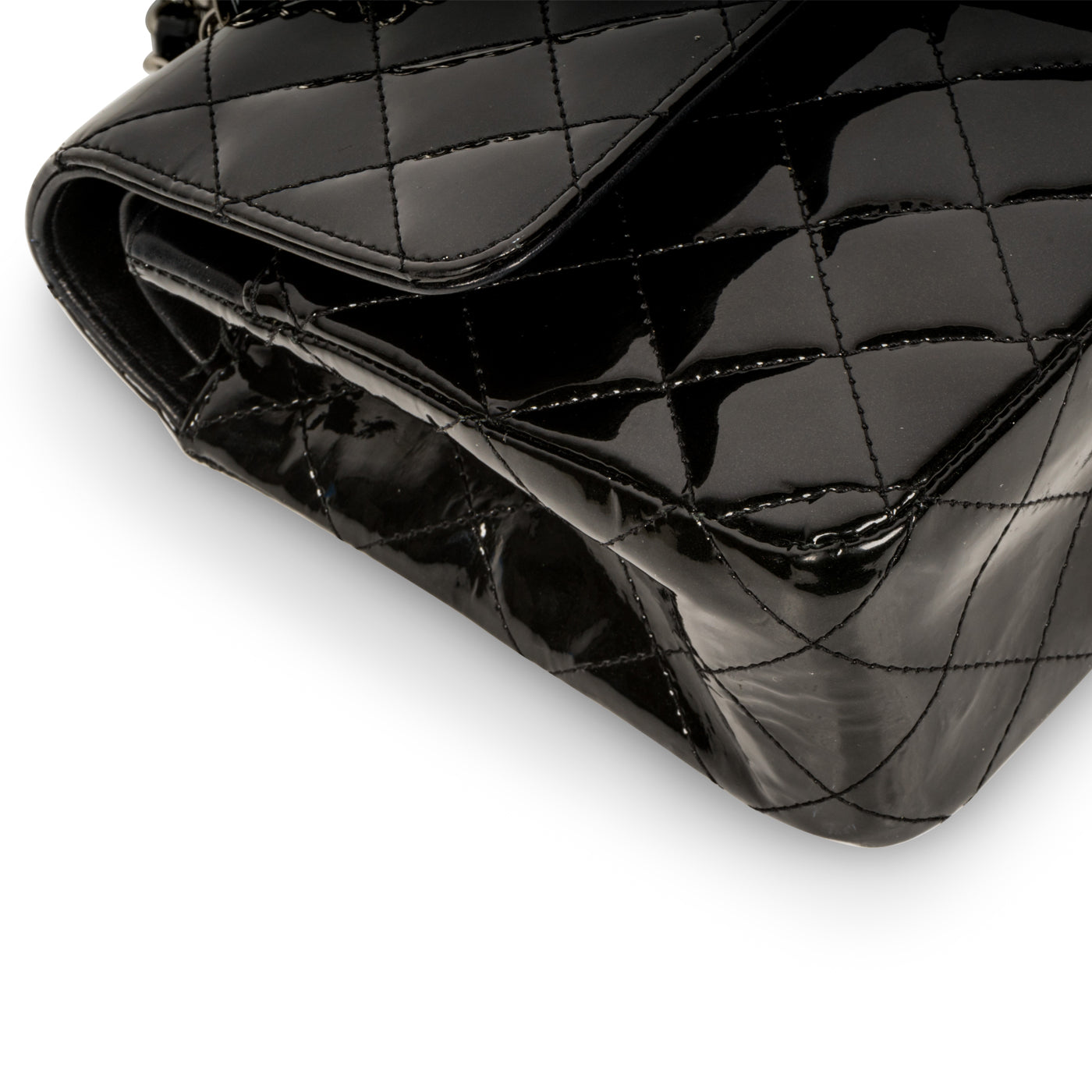 Classic Flap Bag - Medium - Patent Black