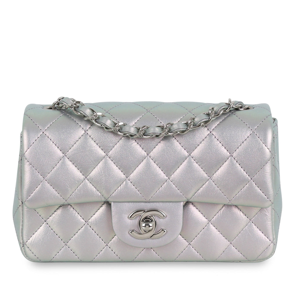 Mini Rectangular Classic Flap Bag - Iridescent SiLouis Vuittoner