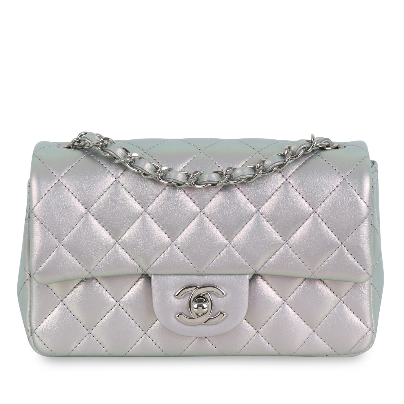 Mini Rectangular Classic Flap Bag - Iridescent SiLouis Vuittoner