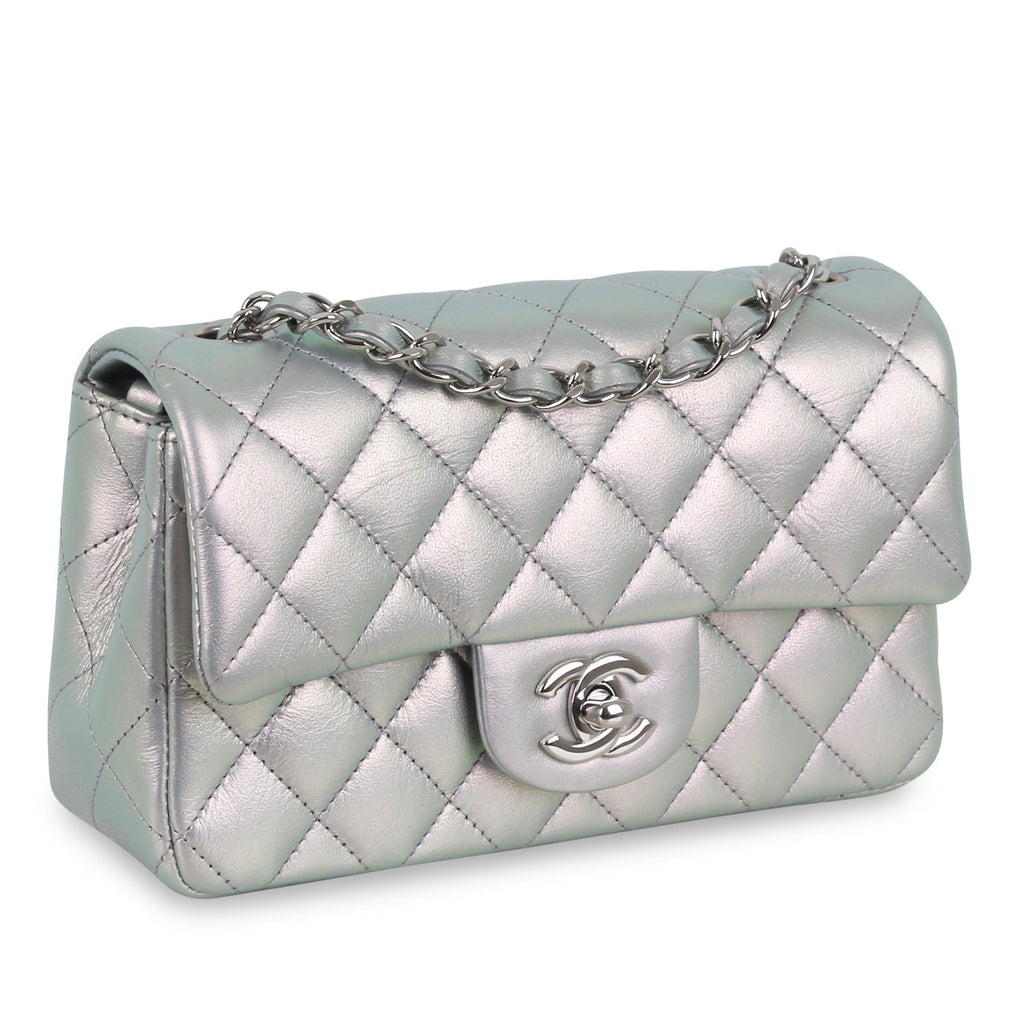 Mini Rectangular Classic Flap Bag - Iridescent SiLouis Vuittoner