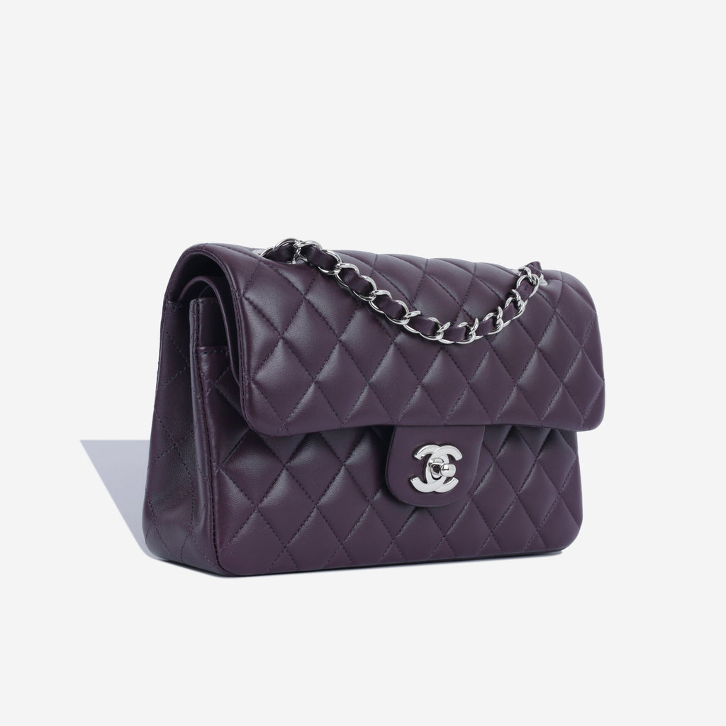 Small Classic Flap Bag - Aubergine