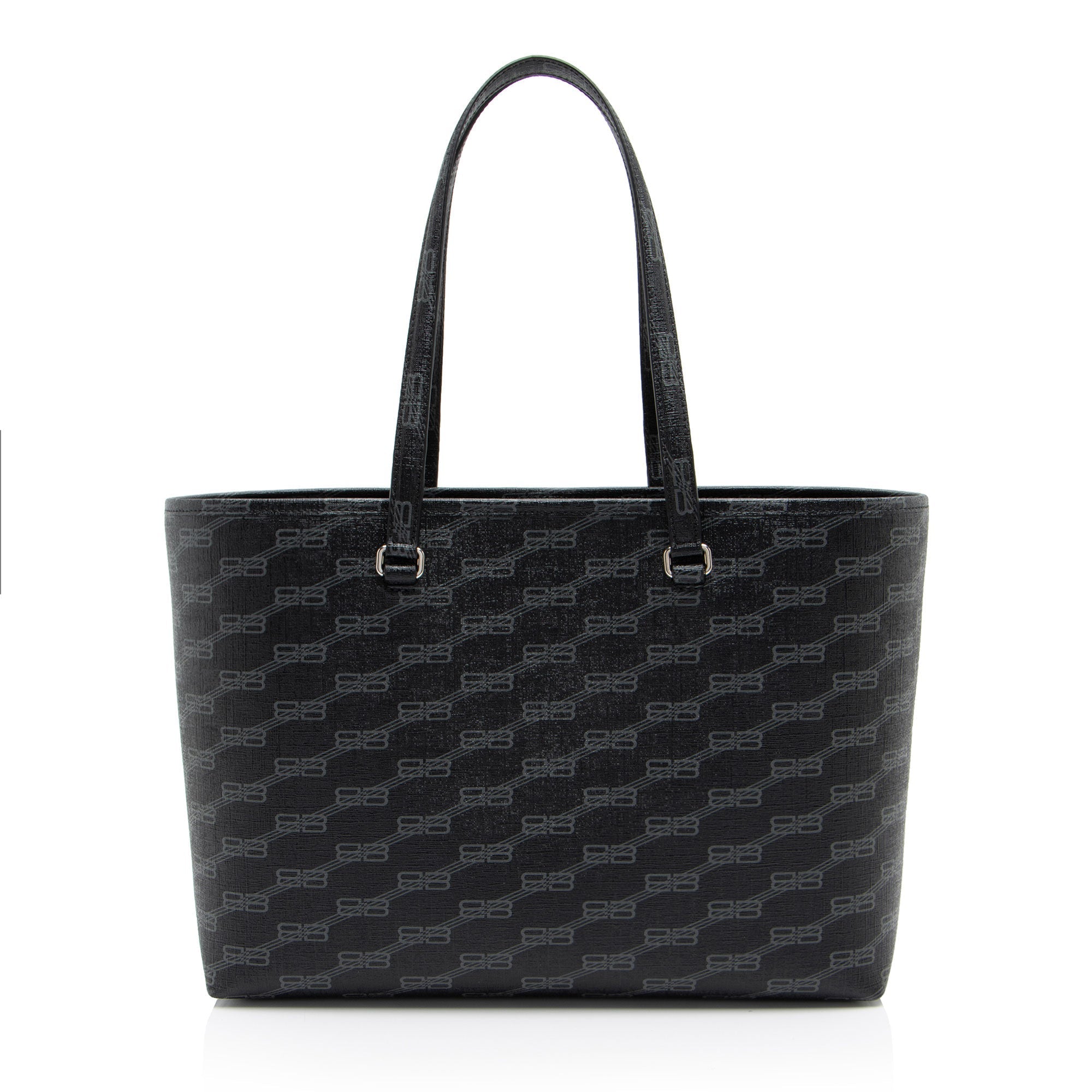 Balenciaga BB Monogram Canvas Signature E/W Medium Shopper Tote