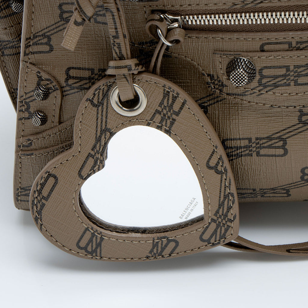 Balenciaga BB Monogram Canvas Signature Neo Cagole City XS Satchel