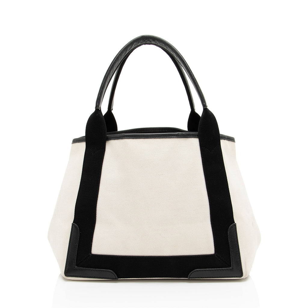 Balenciaga Canvas Logo Cabas Small Tote