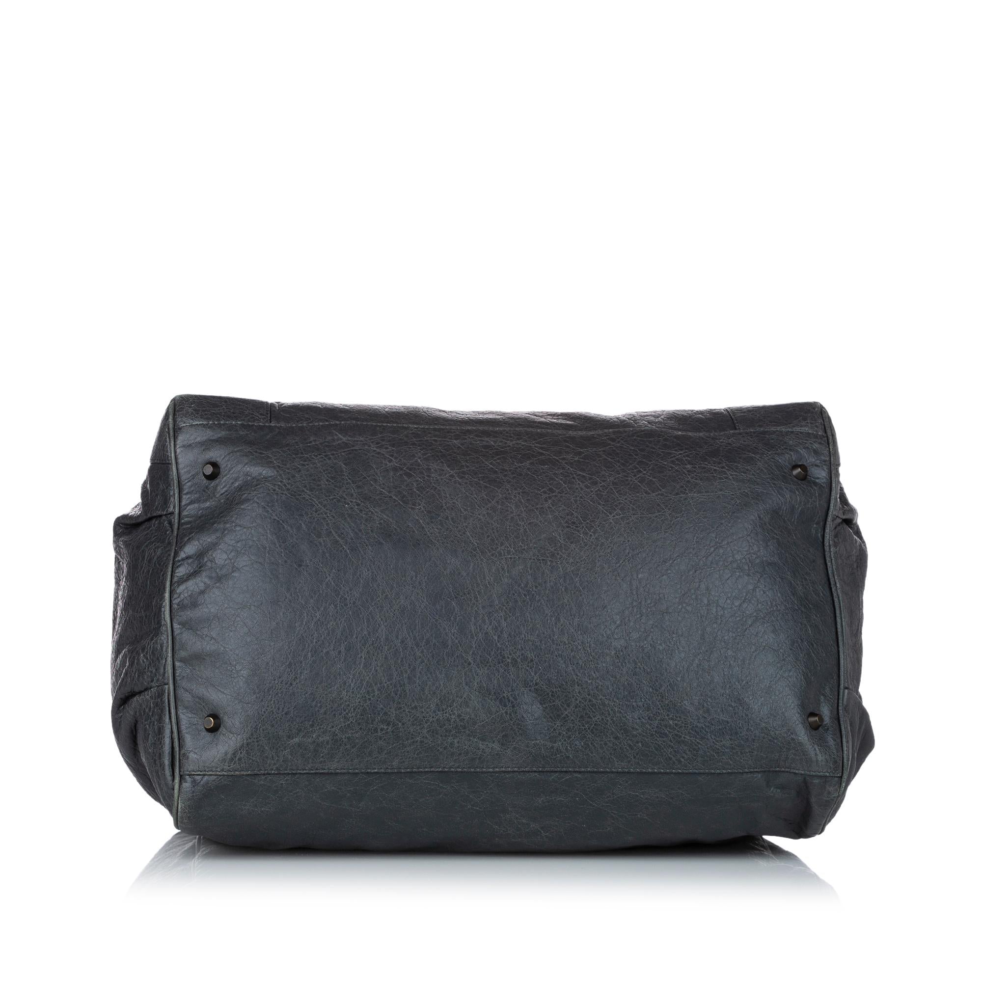 Balenciaga Large Motocross Sunday Lambskin Leather Tote Bag (SHG-28732)