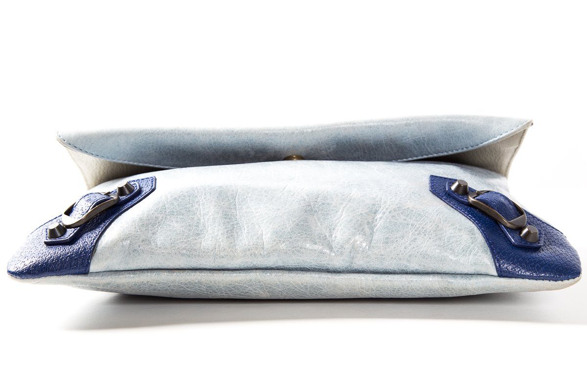 Balenciaga Multicolored Leather Motocross Envelope Clutch