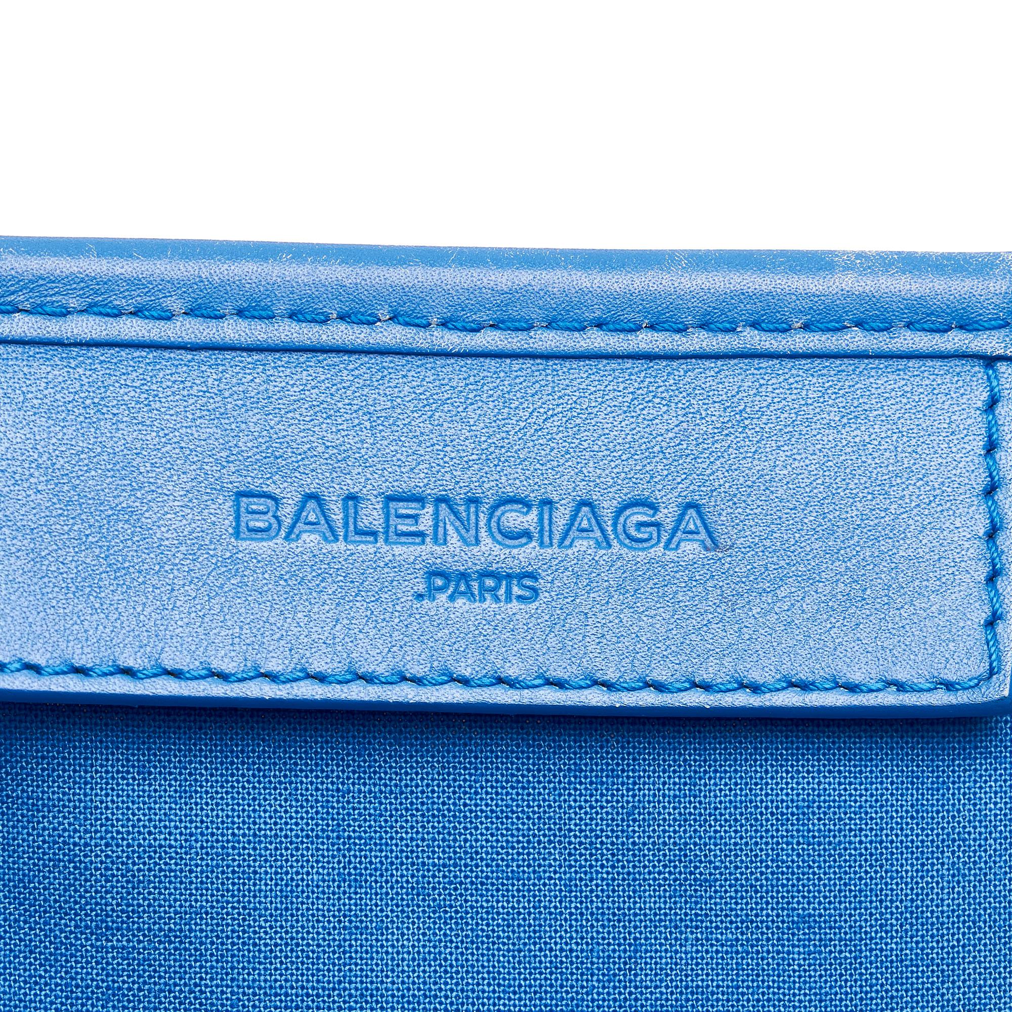 Balenciaga Navy Cabas S Canvas Tote Bag (SHG-28825)