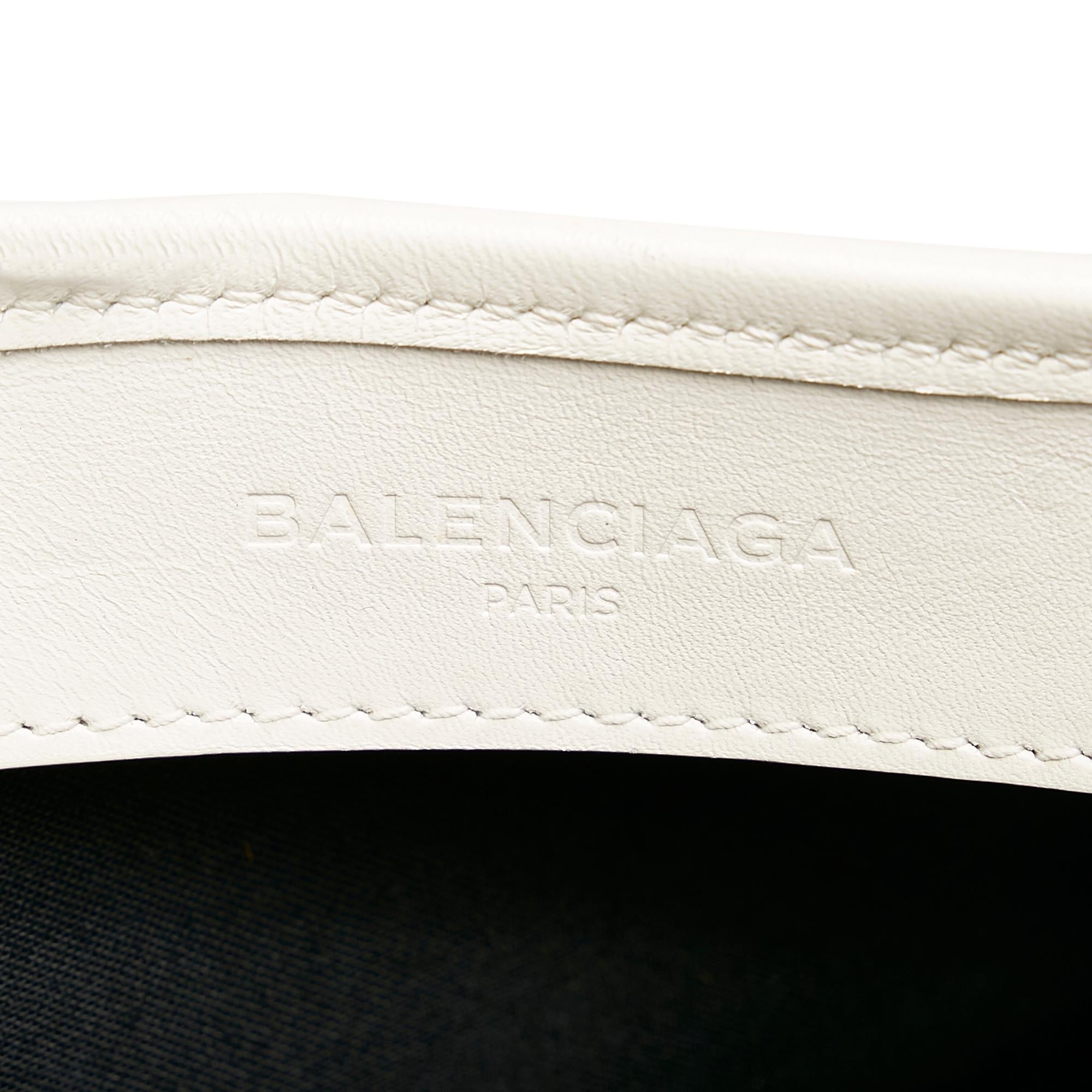 Balenciaga Navy Cabas S Canvas Tote Bag (SHG-29833)