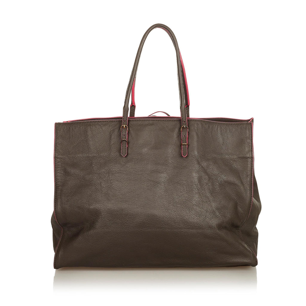 Balenciaga Papier A4 Leather Zip-Around Tote (SHG-26450)