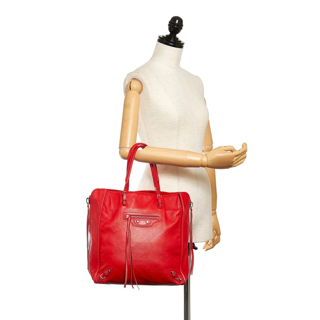 Balenciaga Papier A5 Leather Tote Bag (SHG-29167)