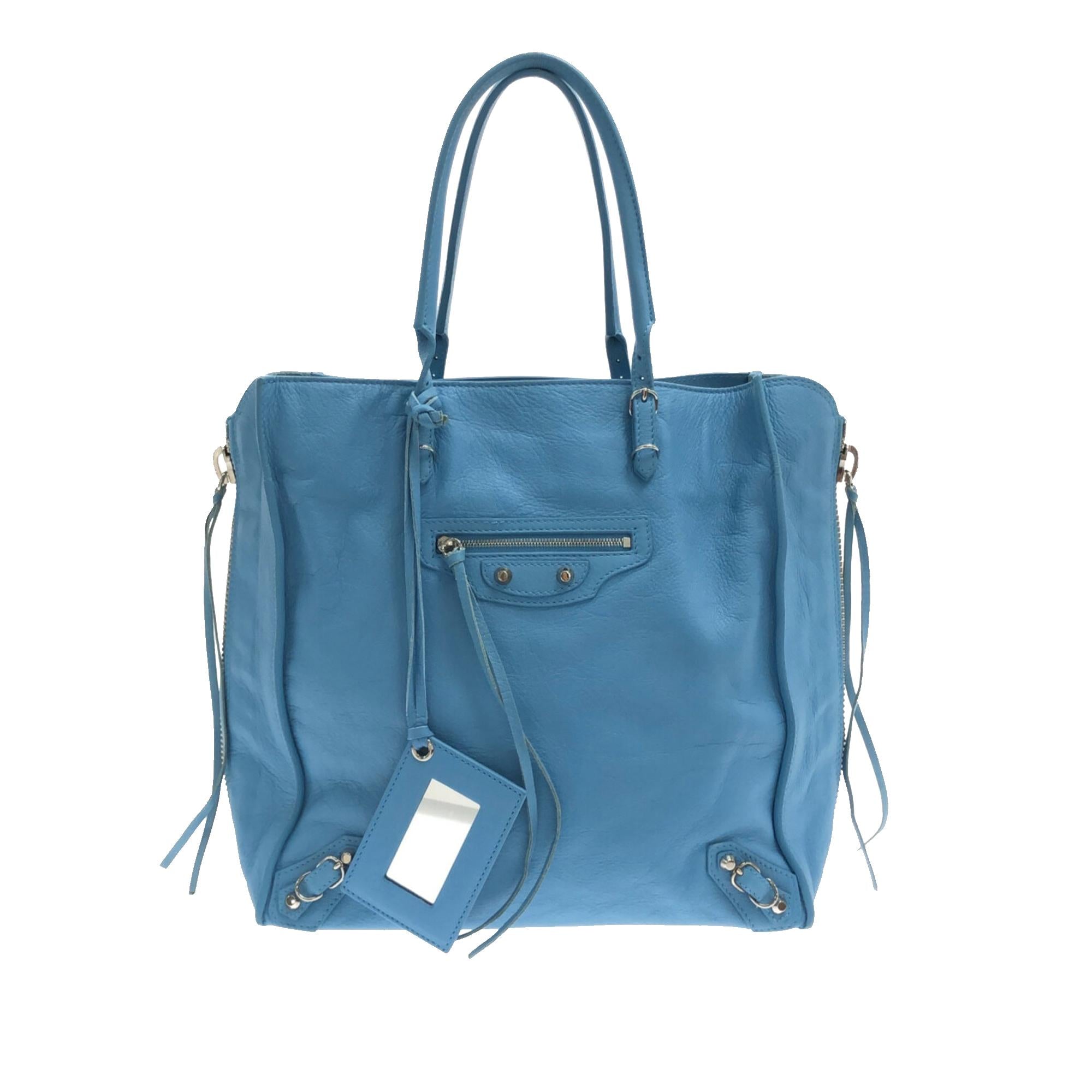 Balenciaga Papier A5 Zip Around Leather Tote Bag (SHG-4YKF4a)