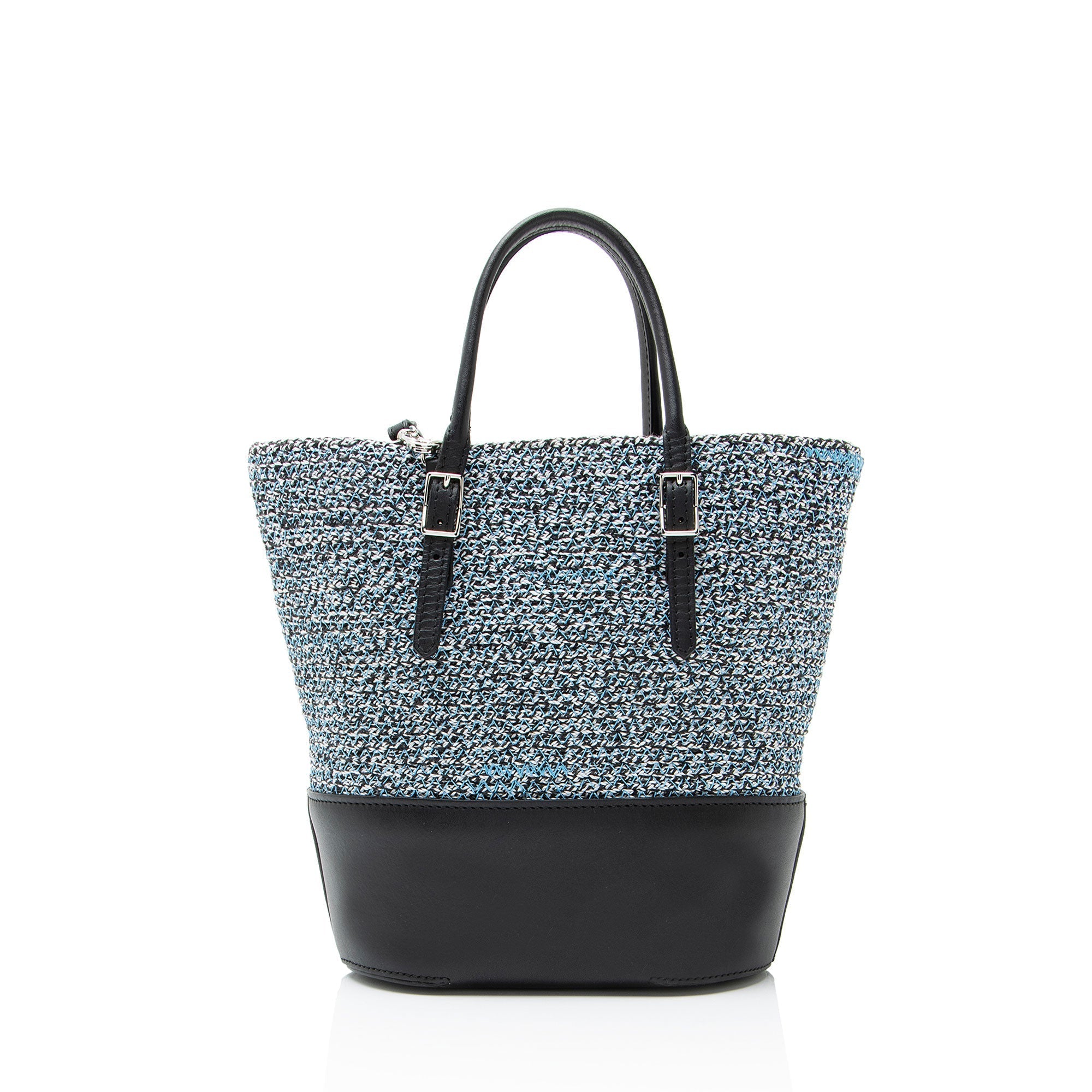 Balenciaga Tweed Leather Cabas Tote