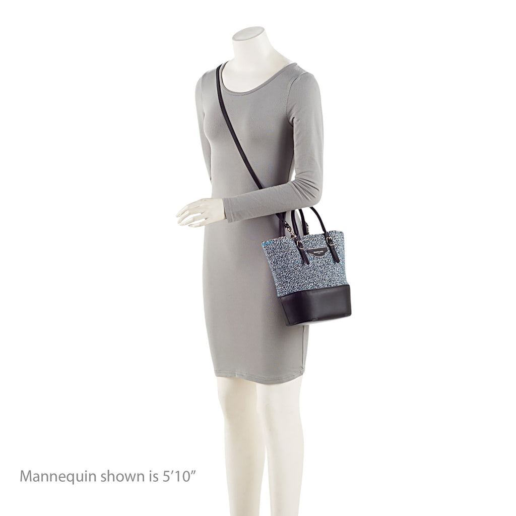 Balenciaga Tweed Leather Cabas Tote