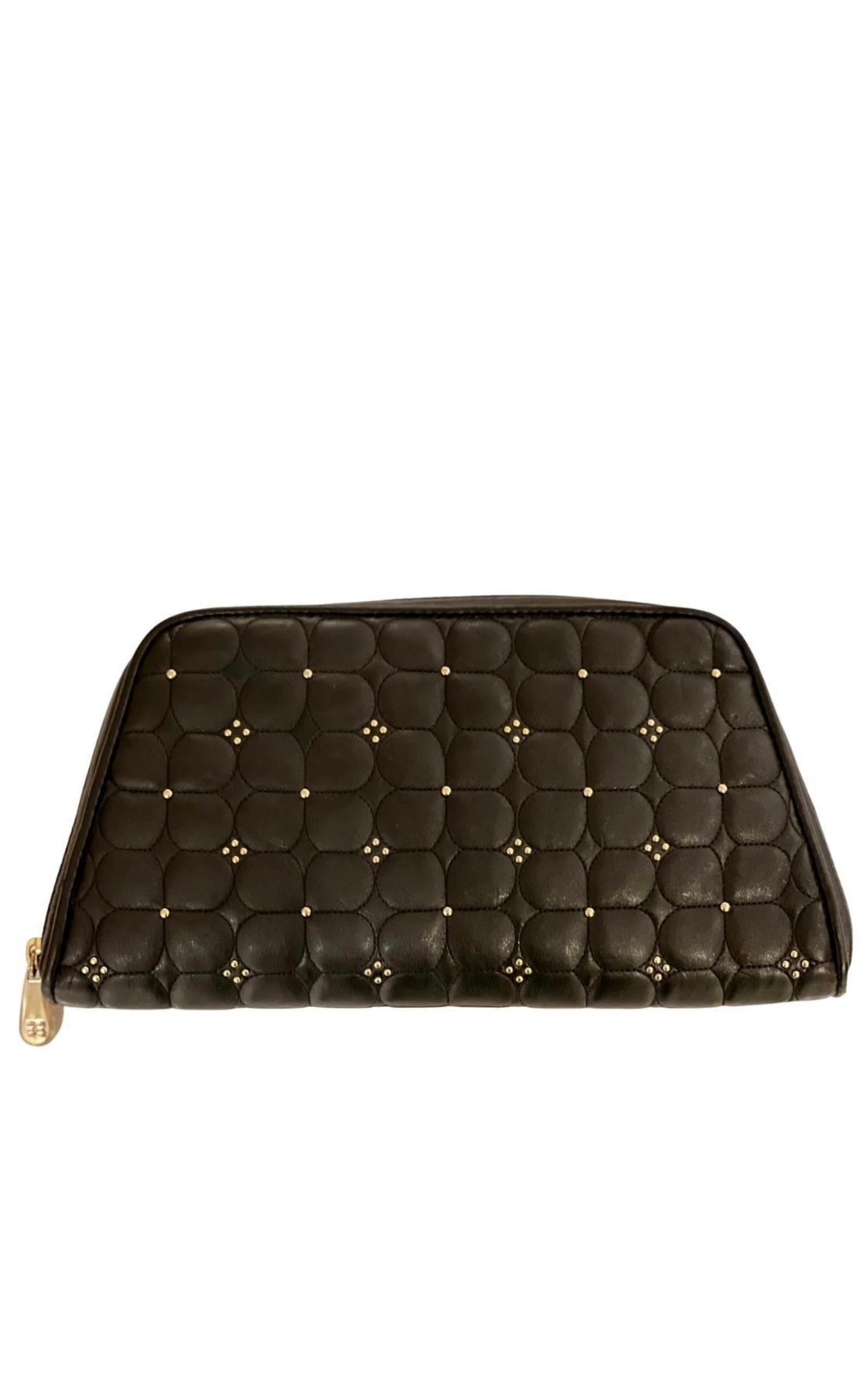 Black Leather Clutch
