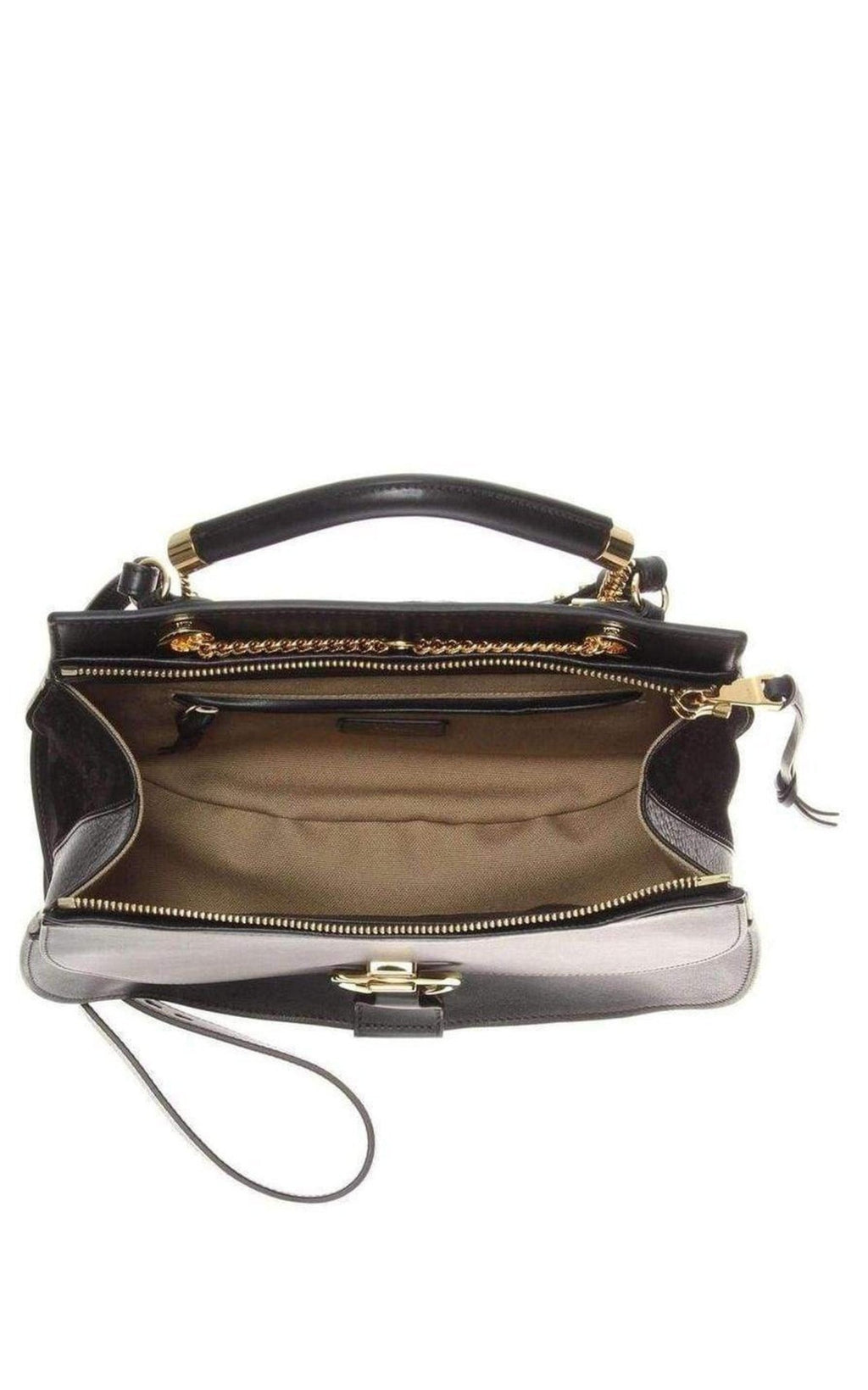 Black Leather Goldie Shoulder Bag