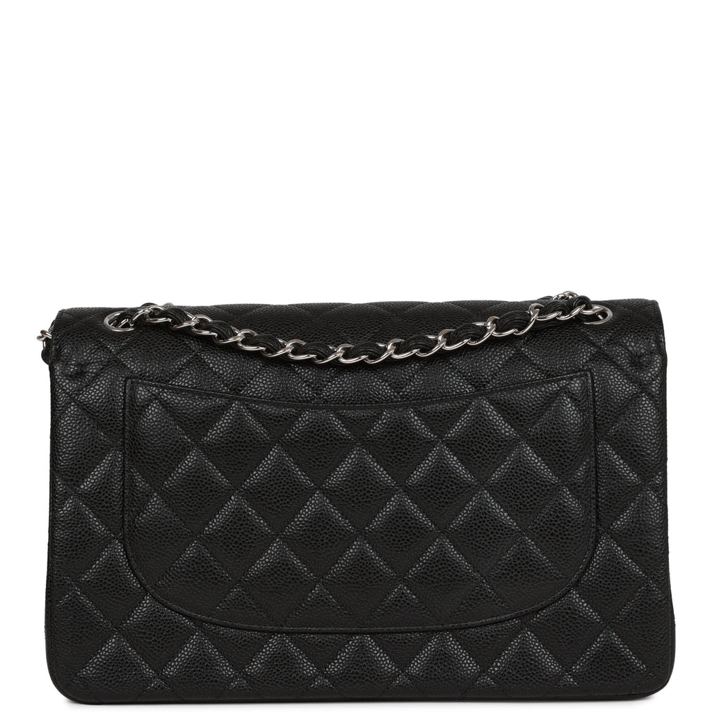 Chanel Jumbo Classic Double Flap Bag Black Caviar SiLouis Vuittoner Hardware
