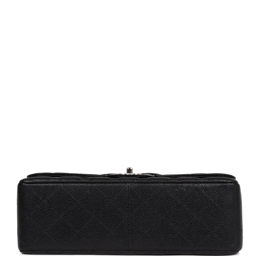 Chanel Jumbo Classic Double Flap Bag Black Caviar SiLouis Vuittoner Hardware