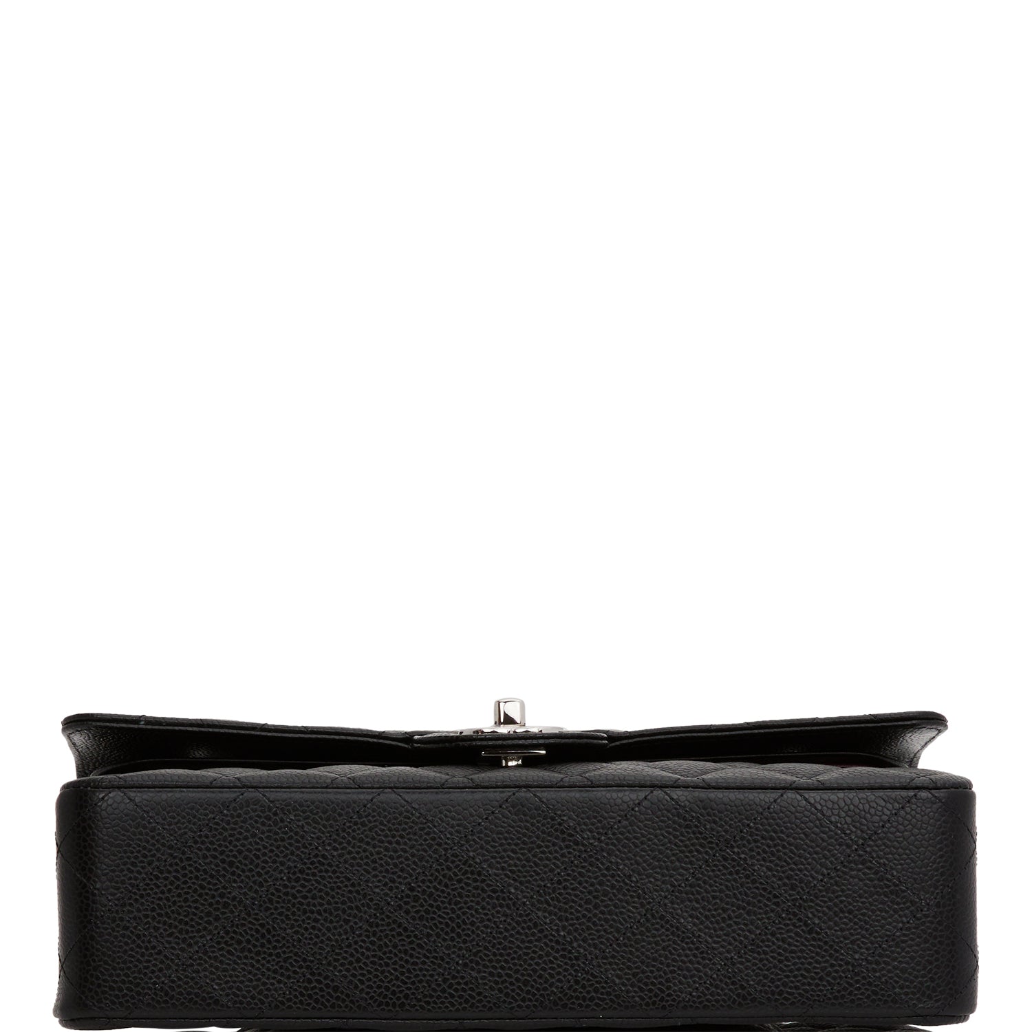 Chanel Medium Classic Double Flap Bag Black Quilted Caviar SiLouis Vuittoner Hardware