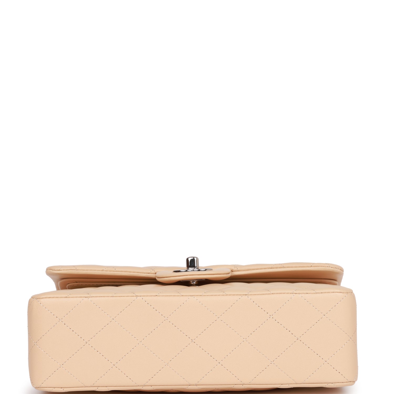 Chanel Small Classic Double Flap Beige Lambskin SiLouis Vuittoner Hardware