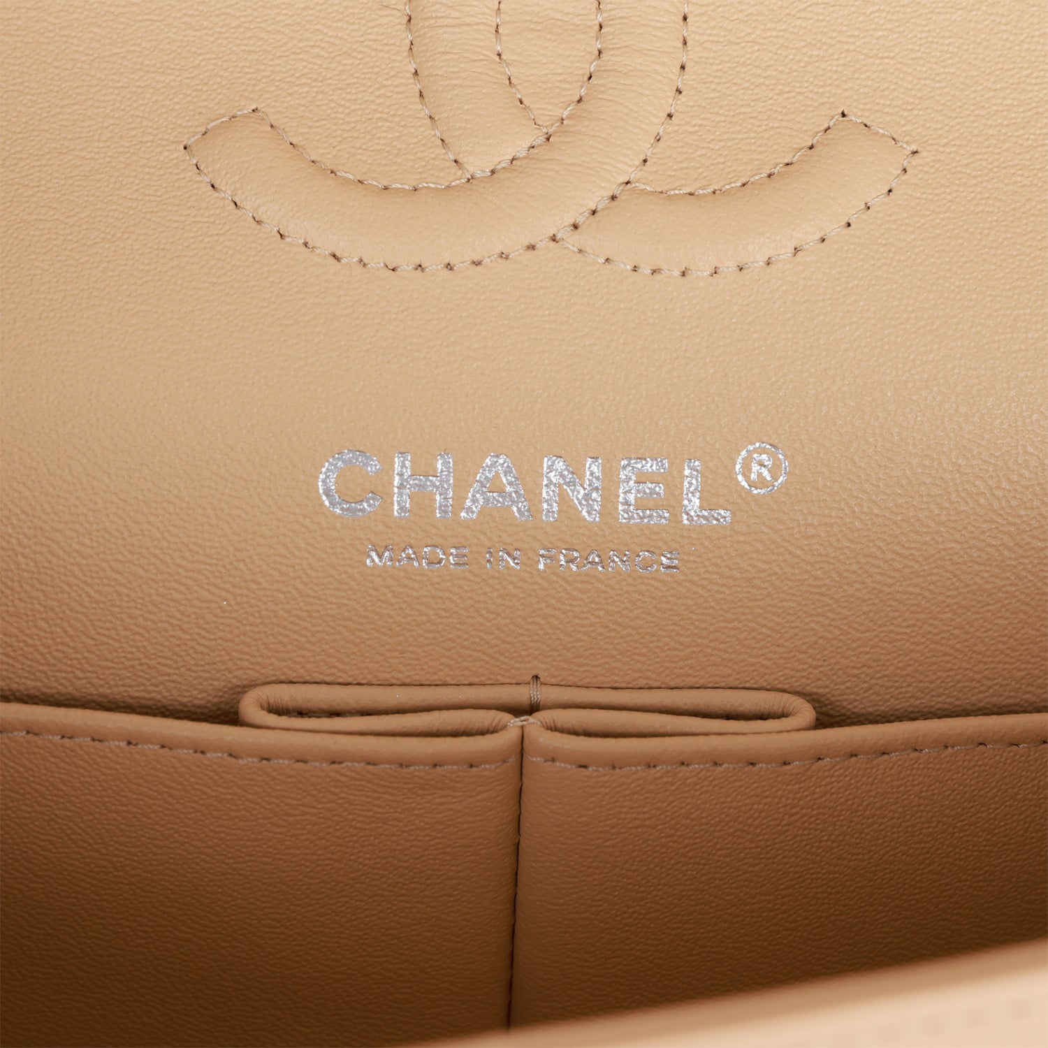 Chanel Small Classic Double Flap Beige Lambskin SiLouis Vuittoner Hardware