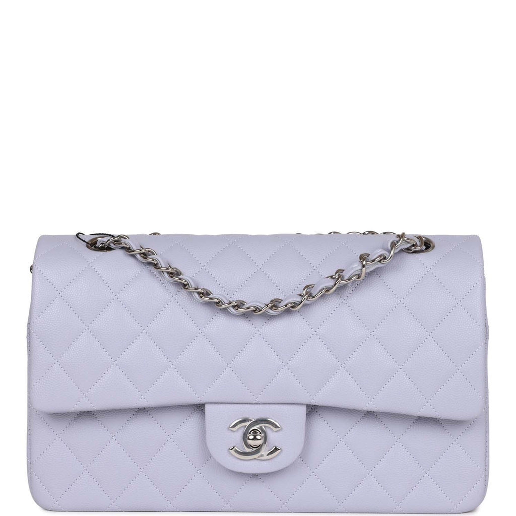 Chanel Medium Classic Double Flap Light Purple Caviar SiLouis Vuittoner Hardware