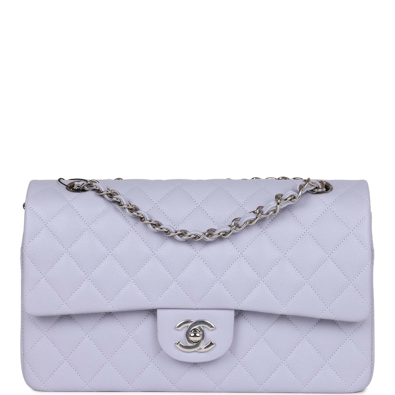 Chanel Medium Classic Double Flap Light Purple Caviar SiLouis Vuittoner Hardware