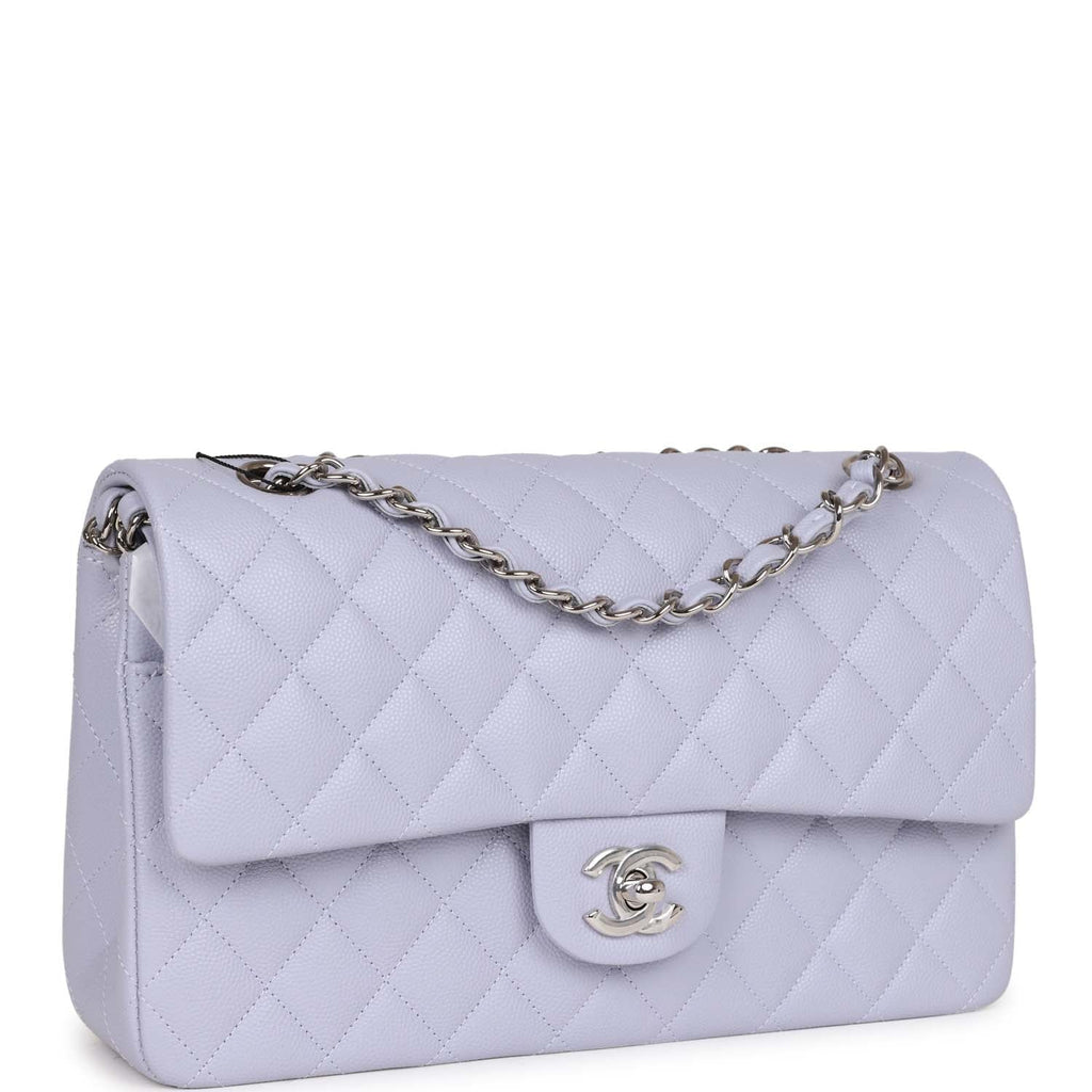 Chanel Medium Classic Double Flap Light Purple Caviar SiLouis Vuittoner Hardware