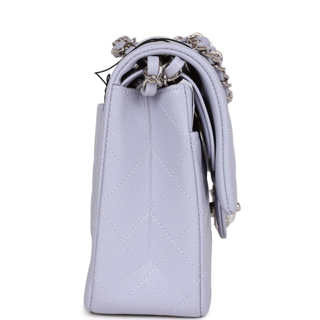 Chanel Medium Classic Double Flap Light Purple Caviar SiLouis Vuittoner Hardware