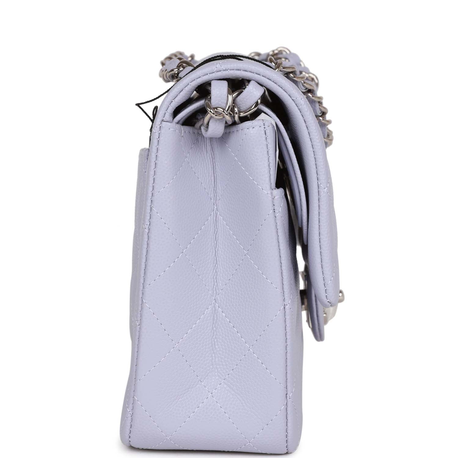 Chanel Medium Classic Double Flap Light Purple Caviar SiLouis Vuittoner Hardware