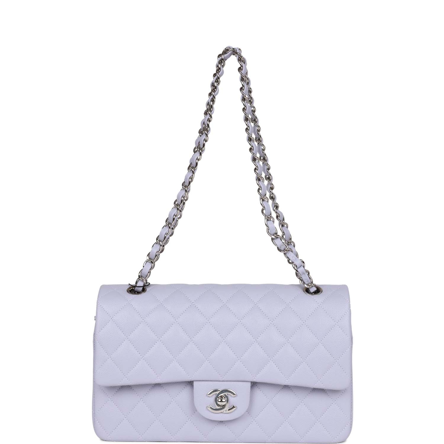 Chanel Medium Classic Double Flap Light Purple Caviar SiLouis Vuittoner Hardware