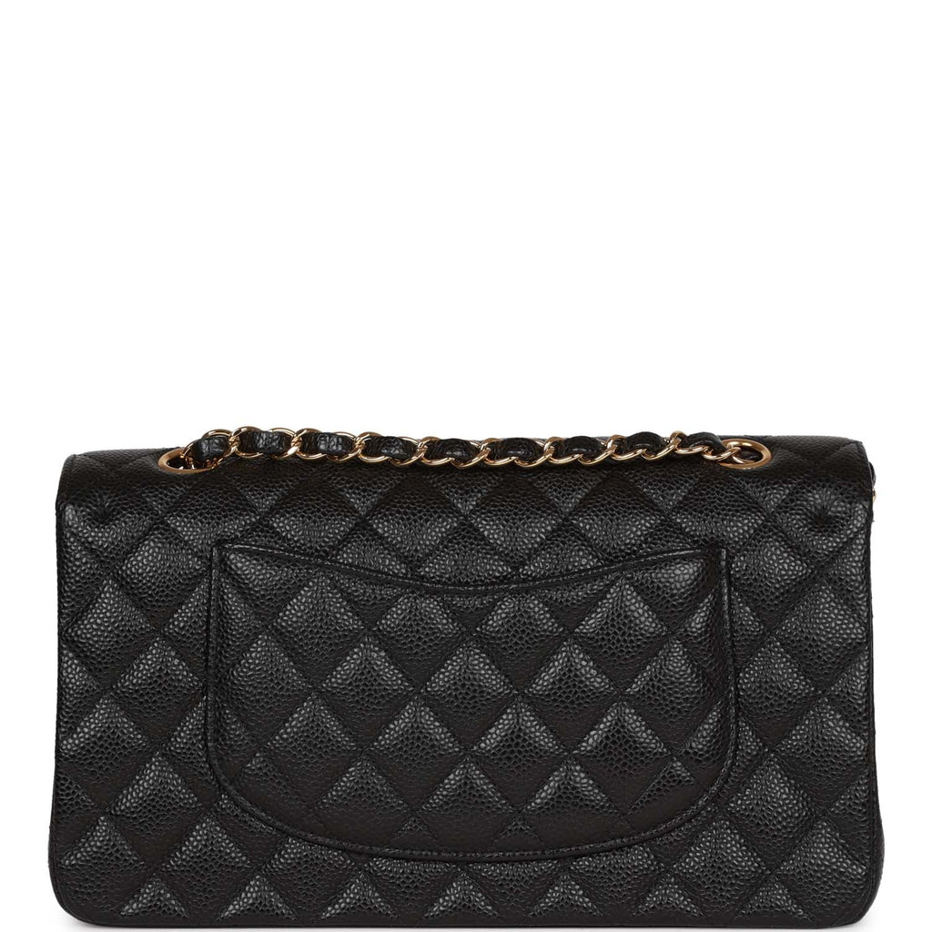 Chanel Medium Classic Double Flap Bag Black Caviar Gold Hardware