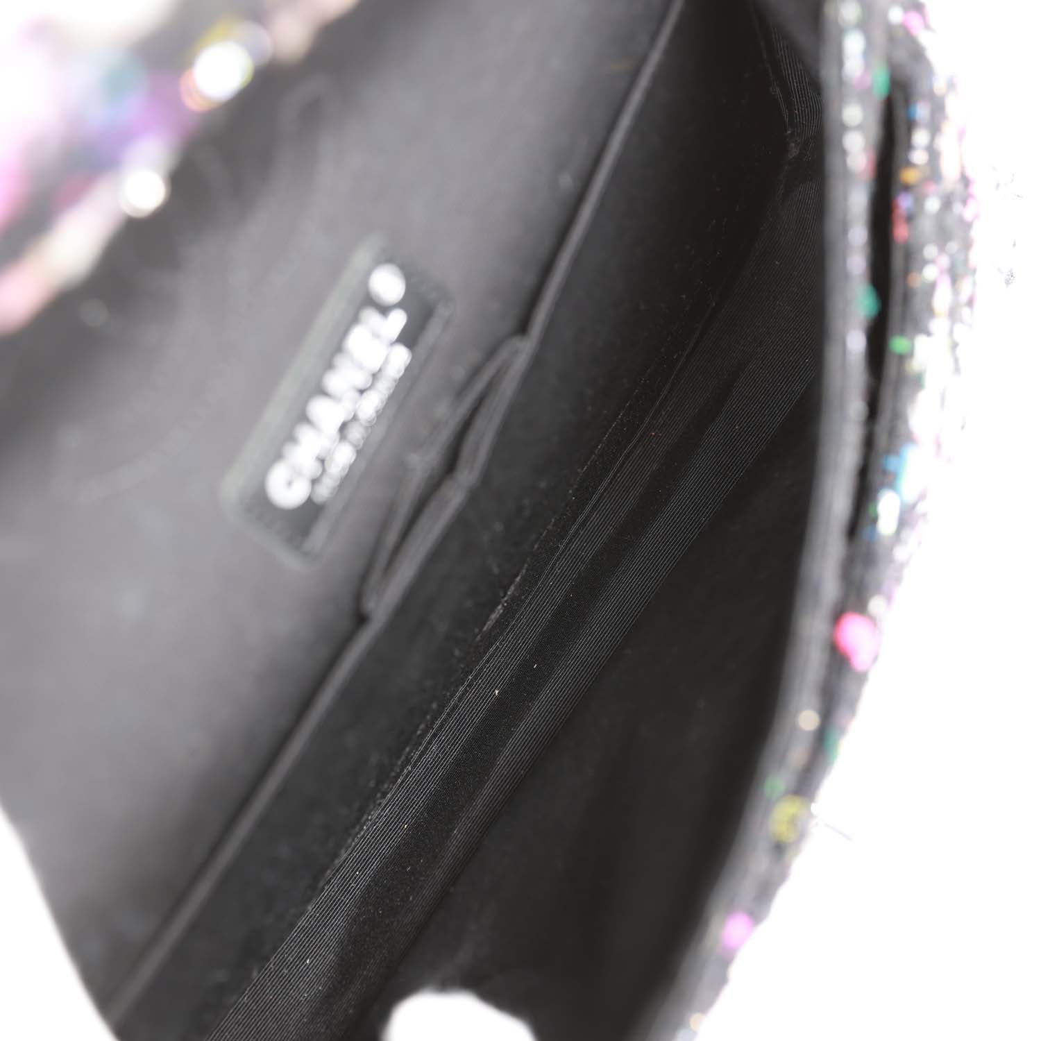 Pre-owned Chanel Medium Classic Double Flap Multicolor Tweed SiLouis Vuittoner Hardware