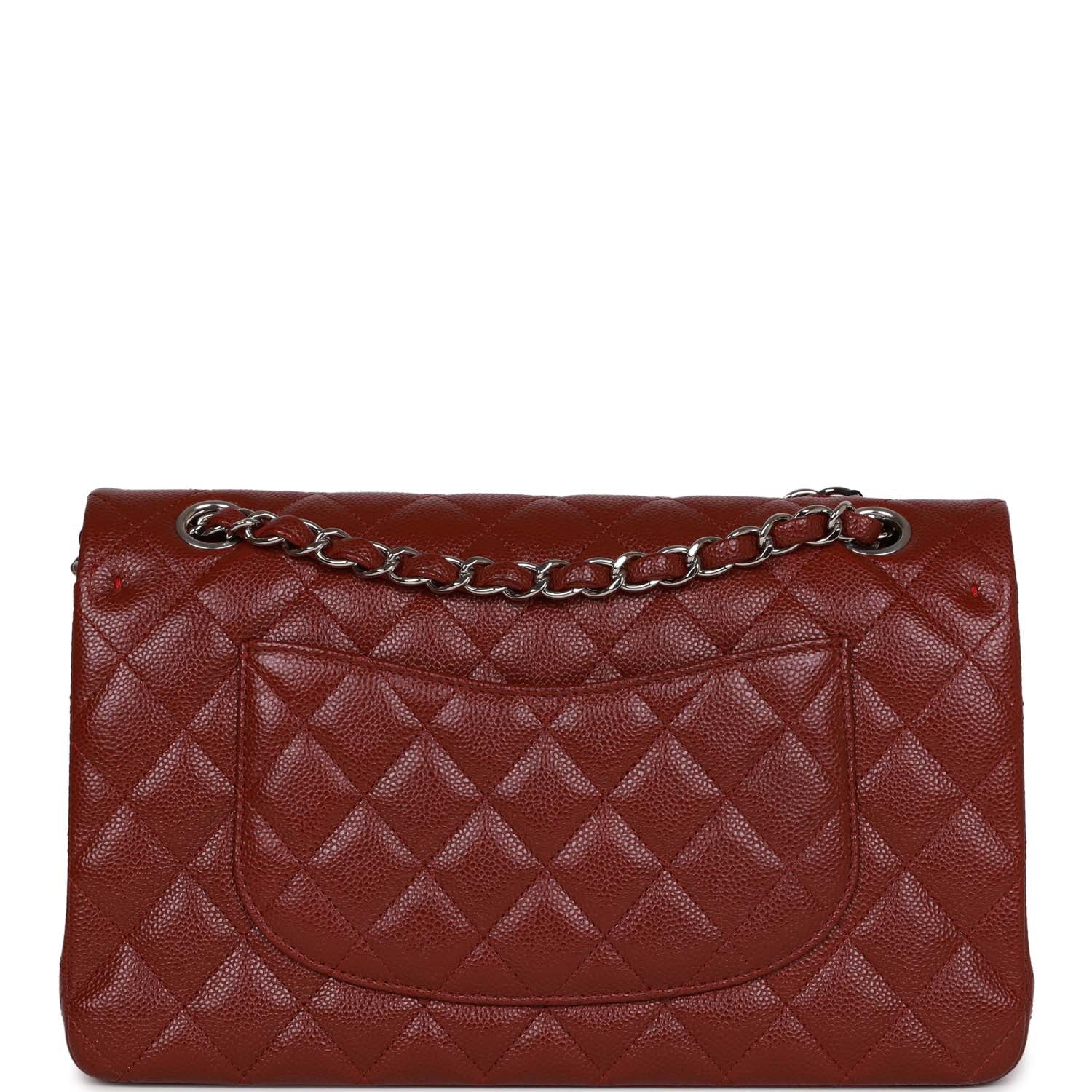 Chanel Medium Classic Double Flap Bag Burgundy Caviar SiLouis Vuittoner Hardware