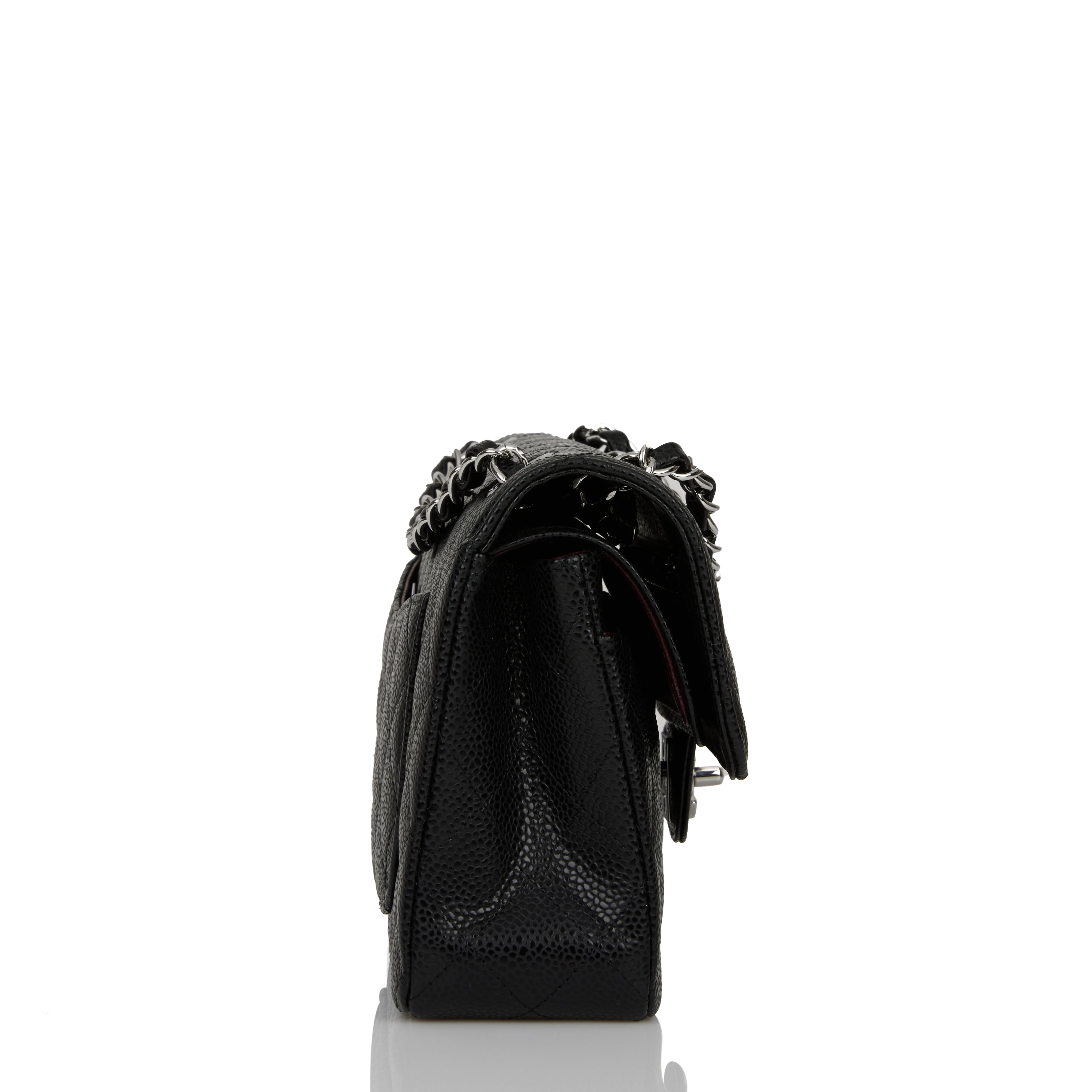 Chanel Small Classic Double Flap Black Caviar SiLouis Vuittoner Hardware