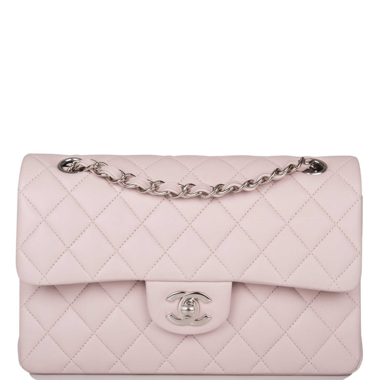Chanel Small Classic Double Flap Bag Light Purple Lambskin SiLouis Vuittoner Hardware
