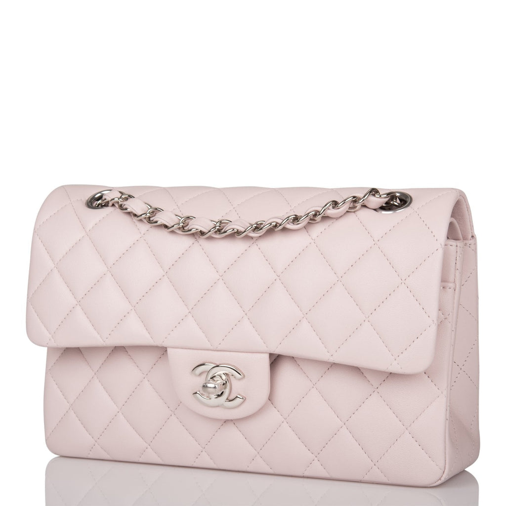 Chanel Small Classic Double Flap Bag Light Purple Lambskin SiLouis Vuittoner Hardware