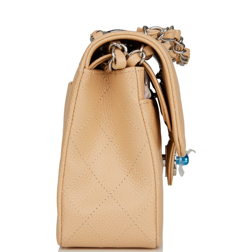 Chanel Small Classic Double Flap Bag Beige Caviar SiLouis Vuittoner Hardware