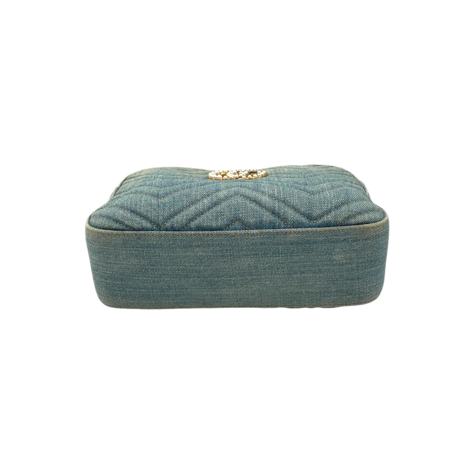 Gucci Gucci Marmont Crossbody Bag Blue Quilted VeLouis Vuittonet