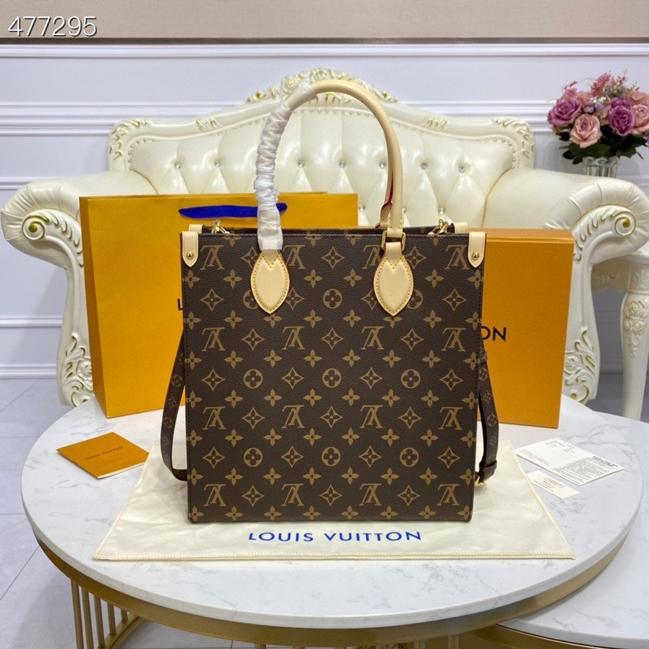 Louis Vuitton Sac Plat PM Monogram Canvas For Women, Women’s Handbags, Shoulder And Crossbody Bags 11.8in/30cm Louis Vuitton M45848