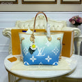 Louis Vuitton Neverfull MM Tote Bag Monogram Giant Canvas Blue For Women,  Shoulder Bags 12.2in/31cm Louis Vuitton M45678