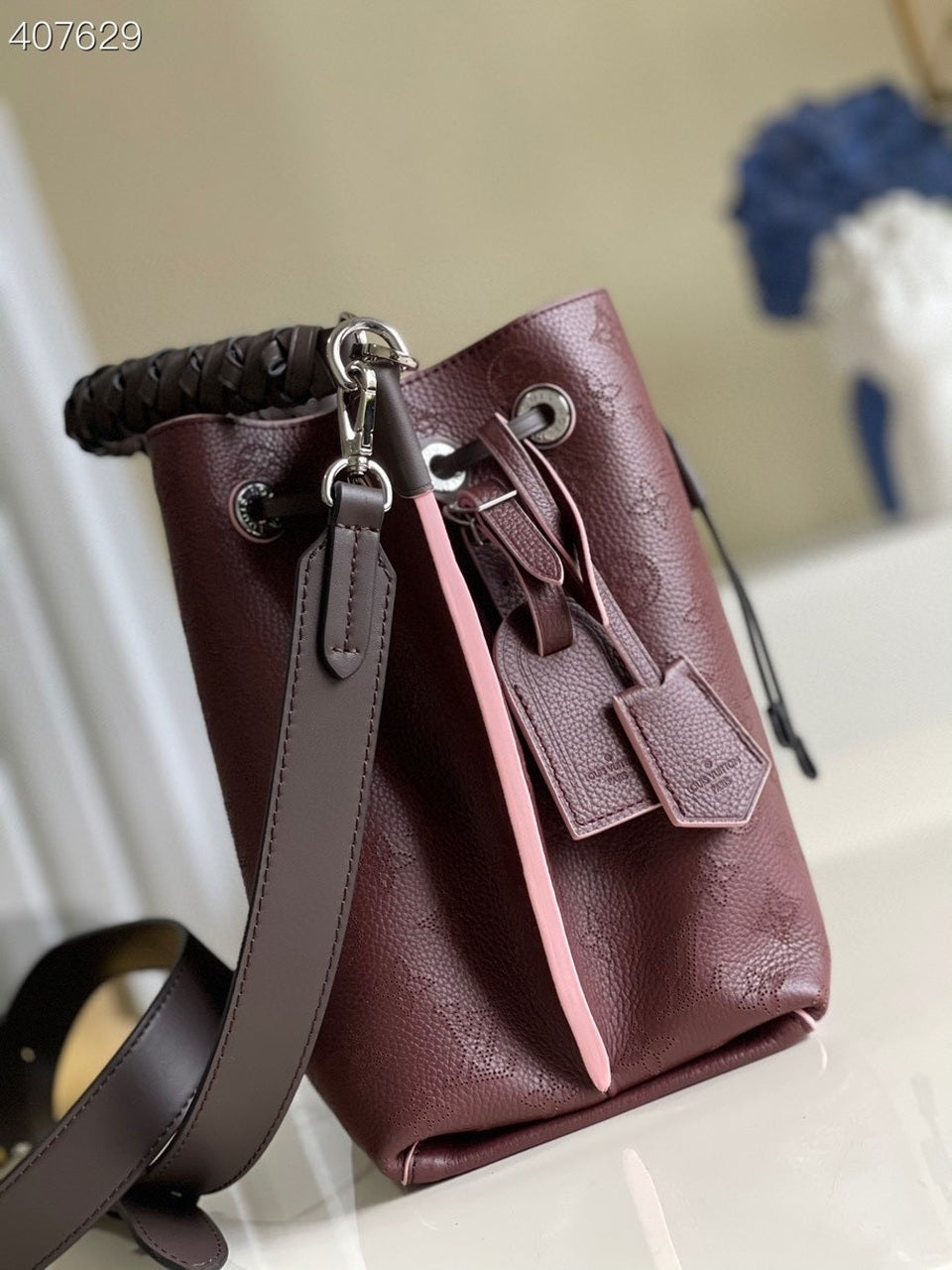 Louis Vuitton Muria Bucket Bag For Women, WomenÃƒÂ¢Ã¢â€šÂ¬Ã¢â€žÂ¢s Handbags, Shoulder And Crossbody Bags Burgundy 9.8in/25cm Louis Vuitton