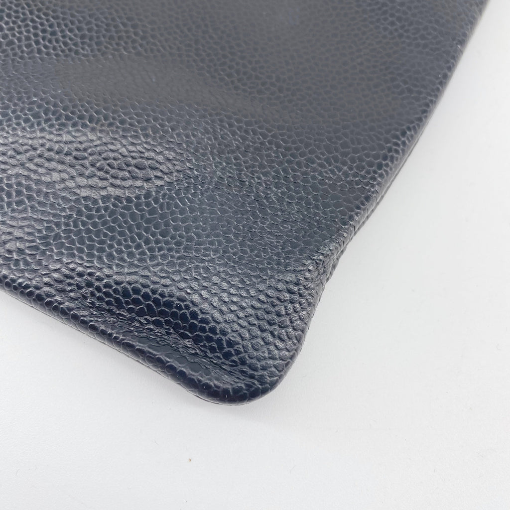 Chanel Black Leather Clutch