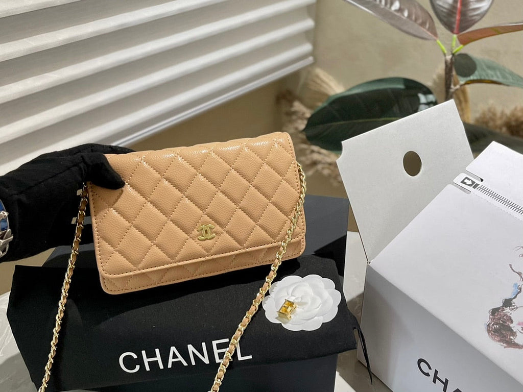 Chanel CHL WALLET ON CHAIN WOC BEIGE 19CM