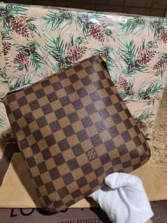 Musette Salsa PM Damier Ebene Shoulder Bag