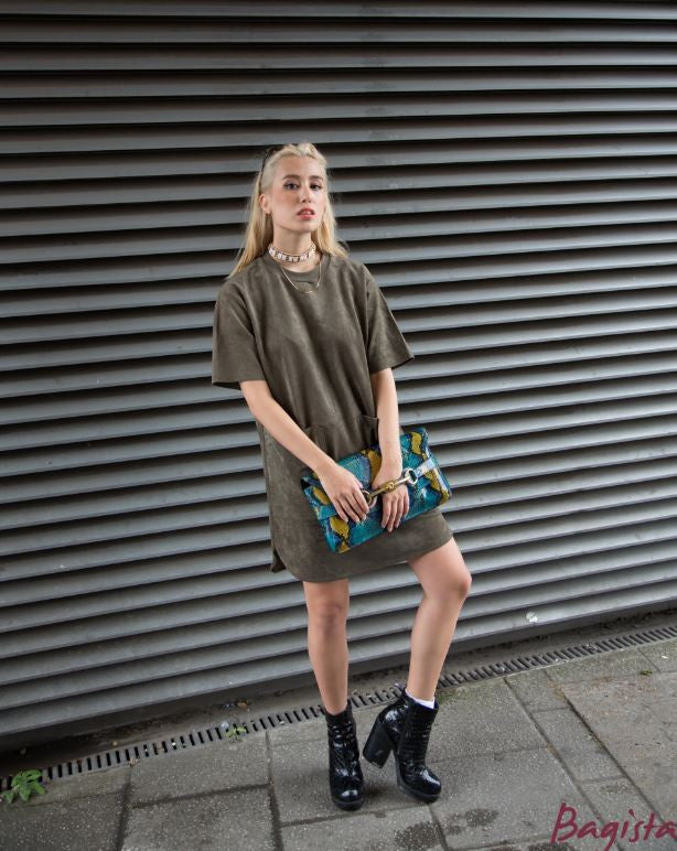 Bright Bit Python Clutch