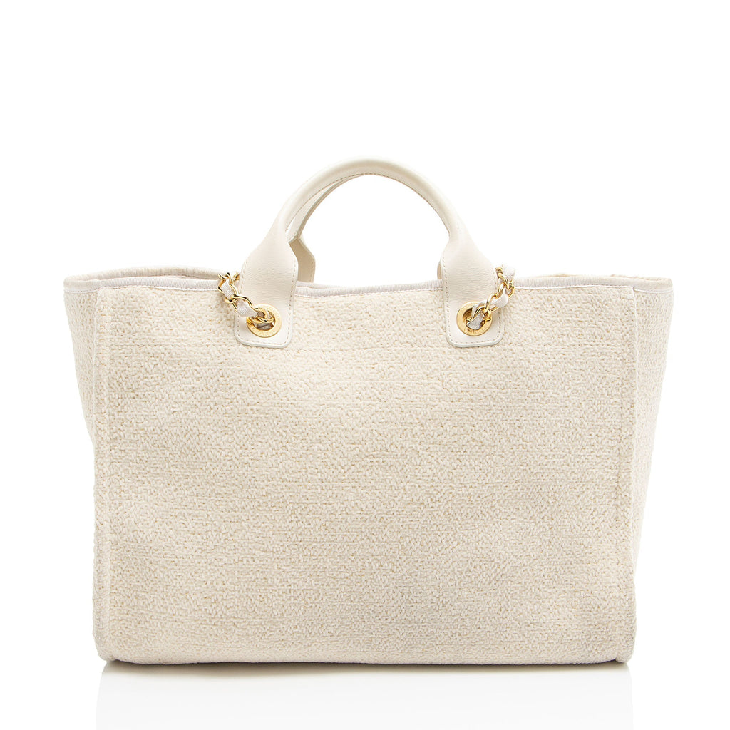 Chanel Boucle Lurex Deauville Medium Tote