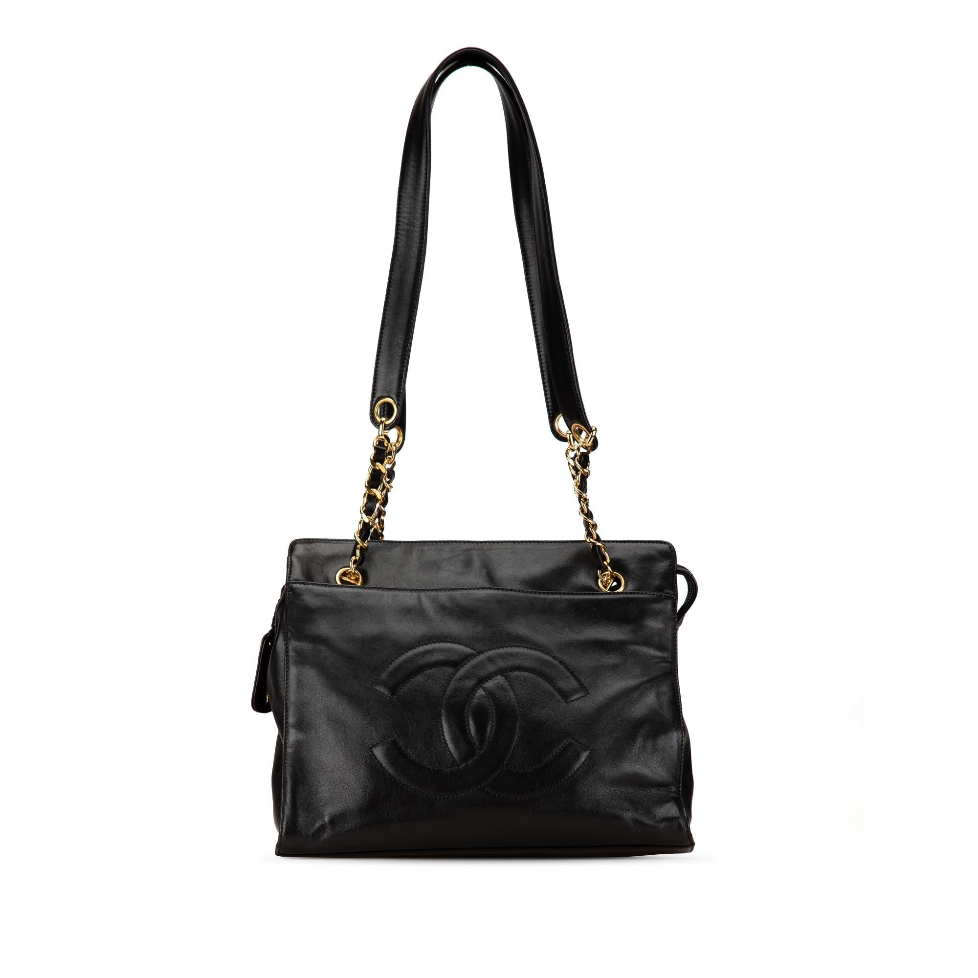 Chanel CC Lambskin Chain Tote (SHG-1z47sq)