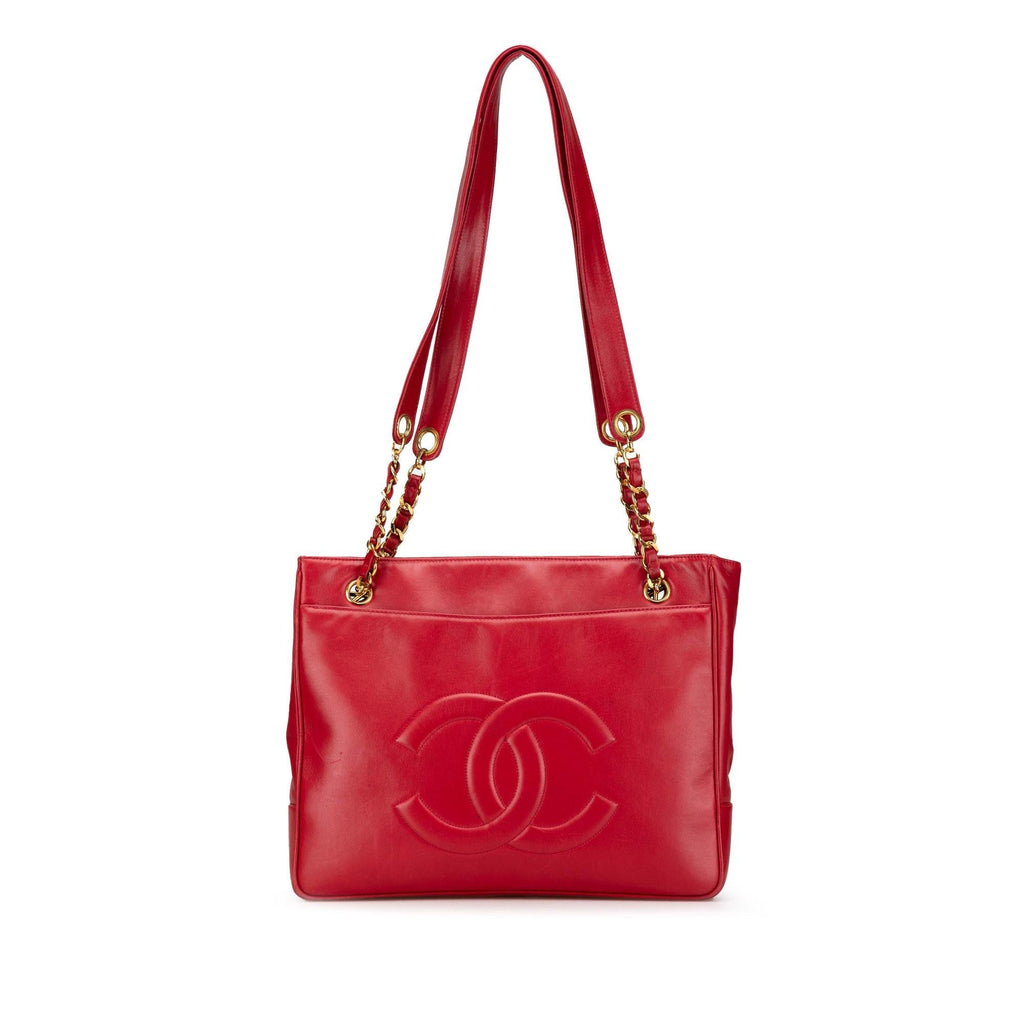 Chanel CC Lambskin Chain Tote